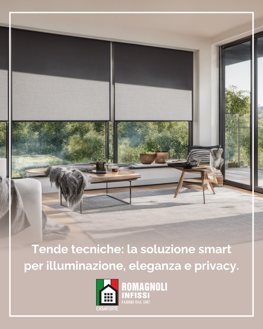 𝙲𝚊𝚜𝚊𝚏𝚘𝚛𝚝𝚎 𝚁𝚘𝚖𝚊𝚐𝚗𝚘𝚕𝚒 rivoluziona il concetto di tende con le nostre 𝙏𝙚𝙣𝙙𝙚 𝙩𝙚𝙘𝙣𝙞𝙘𝙝𝙚 da interno: soluzioni innovative, adatte a ogni esigenza di luce e privacy. Non sono le classiche tende, ma veri e propri 𝙨𝙞𝙨𝙩𝙚𝙢𝙞 𝙙𝙞 𝙥𝙧𝙤𝙩𝙚𝙯𝙞𝙤𝙣𝙚 𝙨𝙤𝙡𝙖𝙧𝙚 𝙚 𝙞𝙨𝙤𝙡𝙖𝙢𝙚𝙣𝙩𝙤 𝙩𝙚𝙧𝙢𝙞𝙘𝙤, pensati per offrire comfort, design e funzionalità. 🏡✨
𝙴𝚕𝚎𝚟𝚊 𝚘𝚐𝚗𝚒 𝚊𝚖𝚋𝚒𝚎𝚗𝚝𝚎 𝚌𝚘𝚗 𝚝𝚎𝚌𝚗𝚘𝚕𝚘𝚐𝚒𝚊 𝚎 𝚜𝚝𝚒𝚕𝚎.
𝚂𝚌𝚘𝚙𝚛𝚒 𝚕𝚊 𝚍𝚒𝚏𝚏𝚎𝚛𝚎𝚗𝚣𝚊 𝚌𝚘𝚗 #𝙲𝚊𝚜𝚊𝚏𝚘𝚛𝚝𝚎 𝚁𝚘𝚖𝚊𝚐𝚗𝚘𝚕𝚒.
📩 Contattaci per maggiori informazioni!
______
📍 Show Room: Largo Giubelli, 3 - GROSSETO
📞Contatti: 347 7941092 - 0564 417094 - info@casafortesrl.it - www.casafortesrl.it
#TendeTecniche #InnovazioneEStile #CasaForteRomagnoli #ArredamentoIntelligente #SoluzioniSuMisura