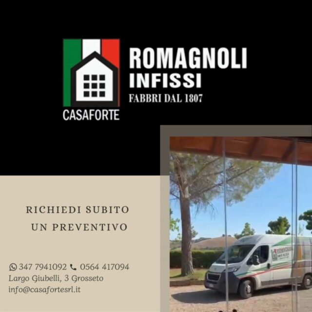 ✨ 𝗦𝗰𝗼𝗽𝗿𝗶 𝘂𝗻𝗮 𝗱𝗲𝗹𝗹𝗲 𝗻𝗼𝘀𝘁𝗿𝗲 𝘂𝗹𝘁𝗶𝗺𝗲 𝗶𝗻𝘀𝘁𝗮𝗹𝗹𝗮𝘇𝗶𝗼𝗻𝗶: 𝗡𝘂𝗼𝘃𝗮 𝘃𝗶𝘁𝗮 𝗮𝗹 𝗽𝗼𝗿𝘁𝗶𝗰𝗼! ✨
Abbiamo trasformato questo spazio con 𝑉𝑒𝑡𝑟𝑎𝑡𝑒 𝑃𝑎𝑛𝑜𝑟𝑎𝑚𝑖𝑐ℎ𝑒 𝑆𝑐𝑜𝑟𝑟𝑒𝑣𝑜𝑙𝑖, creando un ambiente protetto, luminoso e versatile in ogni stagione.
Il comfort della casa si unisce alla bellezza della vista. 🌿🏡
📹 Guarda il risultato nel video!
𝐏.𝐬.: 𝐒𝐢 𝐢𝐧𝐬𝐭𝐚𝐥𝐥𝐚𝐧𝐨 𝐬𝐞𝐧𝐳𝐚 𝐏𝐞𝐫𝐦𝐞𝐬𝐬𝐢!
Contattaci o visita il nostro sito per un preventivo personalizzato! 🔧🏠
______________________________
📍 Show Room: Largo Giubelli, 3 - GROSSETO
📞 Contatti: 347 7941092 - 0564 417094 - info@casafortesrl.it - www.casafortesrl.it